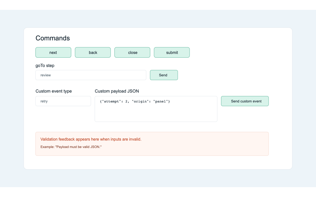 Journey Devtools Commands