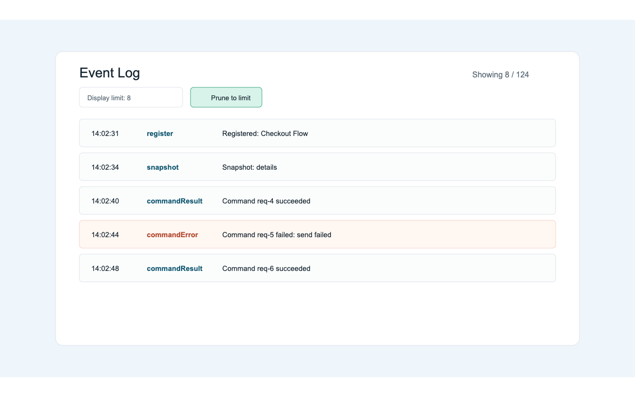 Journey Devtools Logs